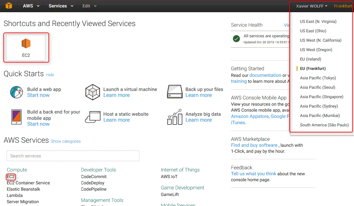 aws-console-dashboard